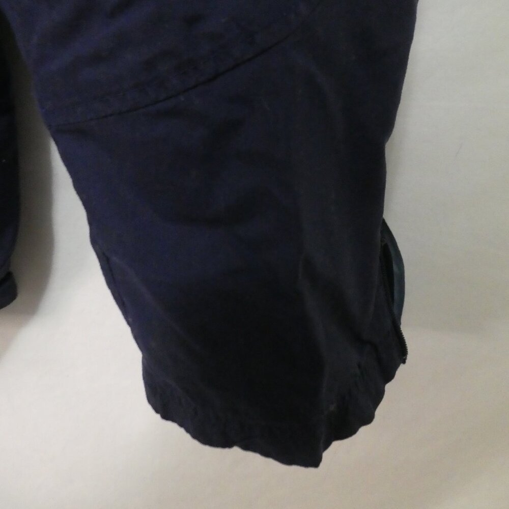 NIKE Registered Swoosh Mesh Lined Navy Pants W Stripes 10 inch waist measured - Picture 16 of 16